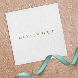 Eenvoudig, lichtgrijs, modern minimalistisch vierkante visitekaartje