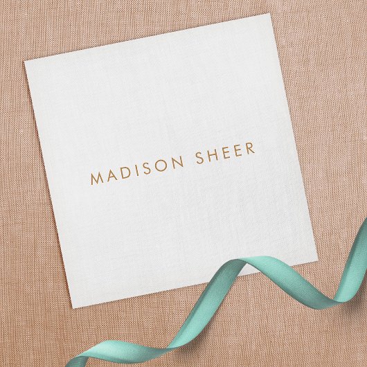 Eenvoudig, lichtgrijs, modern minimalistisch vierkante visitekaartje