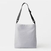 Eenvoudig lichtgrijs monogram crossbody tas (Achterkant)