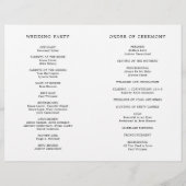 Eenvoudig Lichtgrijs Monogram Elegant Huwelijkspro (Achterkant)