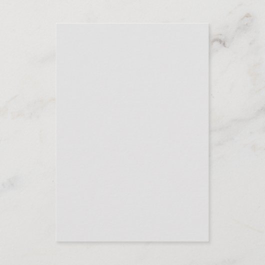 Eenvoudig lichtgrijs monogram legant bruiloft informatiekaartje (Achterkant)