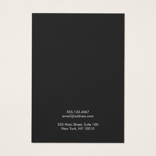 Eenvoudig lichtgrijs oorscherm Kaart (Achterkant)