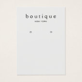 Eenvoudig lichtgrijs oorscherm Kaart (Voorkant)