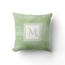 Eenvoudig lichtgroen subtiel marmer modern Monogra