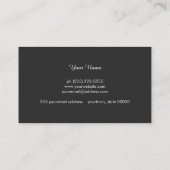 Eenvoudig lichtroze kreupelvormig schoonheidssalon visitekaartje (Achterkant)