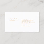 Eenvoudig lichtroze schoonheidssalon en spa visitekaartje (Achterkant)