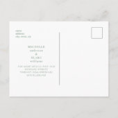 Eenvoudig lichtsignaal bruiloft opslaan Datum Briefkaart (Achterkant)