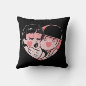 Eenvoudig liefdeskoppelkussen – Romantisch cadeau Kussen (Achterkant)