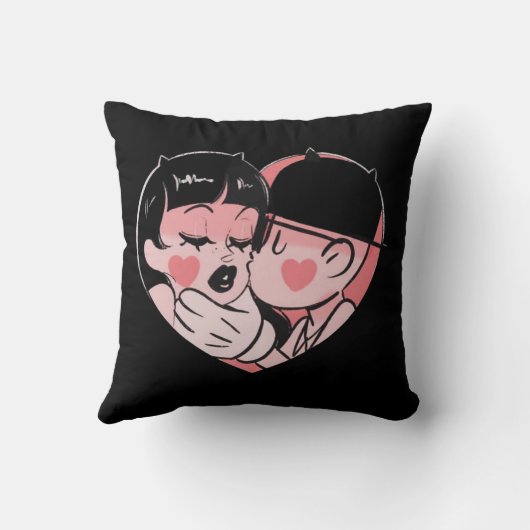 Eenvoudig liefdeskussen voor stel – Romantisch ges Kussen (Achterkant)