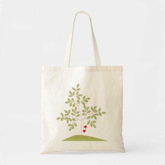 Eenvoudig liefdesstructuur tote bag (Voorkant)