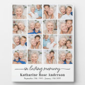 Eenvoudig liefdevol geheugen 16 Fotocollage Memori Fotoplaat (Voorkant)
