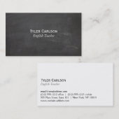 eenvoudig lijnkrijtbord visitekaartje (Voorkant / Achterkant)