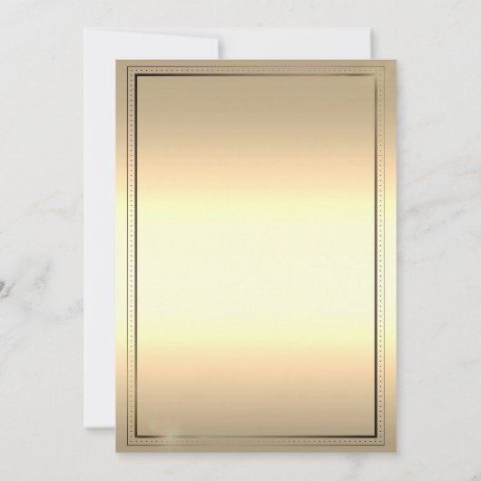 Eenvoudig Lijst, Afstudeerdop Goud Afstuderen Kaart (Achterkant)