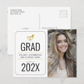 Eenvoudig lijst apotheek afstuderen aankondiging briefkaart (Voorkant / Achterkant)