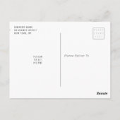 Eenvoudig lijst apotheek afstuderen aankondiging briefkaart (Achterkant)