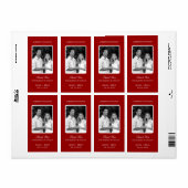 Eenvoudig Lijst bruiloft wijnlabels Etiket (Full Sheet)