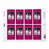 Eenvoudig Lijst bruiloft wijnlabels Etiket (Full Sheet)