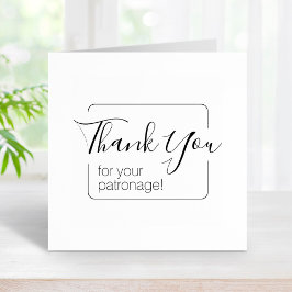 Eenvoudig Lijst dank u Rubberstempel