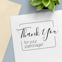 Eenvoudig Lijst dank u Zelfinktende Stempel