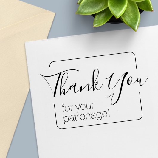 Eenvoudig Lijst dank u Zelfinktende Stempel