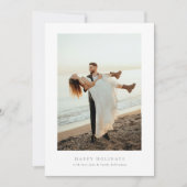 Eenvoudig lijst Fotocollage Vrolijk kerstfeest Feestdagenkaart (Voorkant)