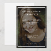 Eenvoudig Lijst Kassy Foto Afstuderen Kaart (Voorkant / Achterkant)