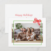 Eenvoudig Lijst kerstvakantie Kaart (Voorkant / Achterkant)