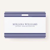 Eenvoudig Lijst van marineblauw Badge (Achterkant)