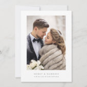 eenvoudig lijst vrolijk EN getrouwd kerst Feestdagenkaart (Voorkant)