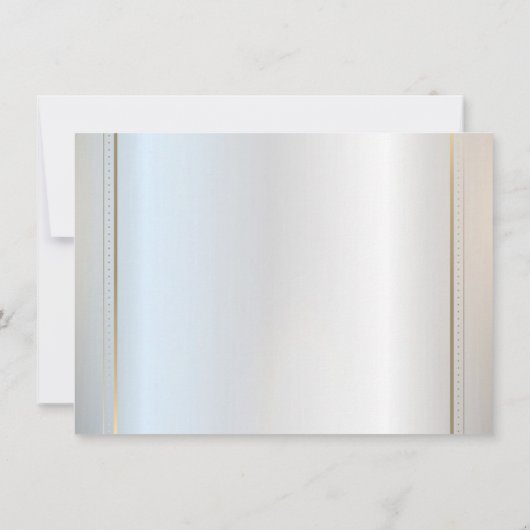 Eenvoudig Lijsten afstudeerdop Zilver Afstuderen Kaart (Achterkant)