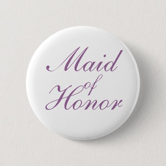 Eenvoudig lila en wit gemaakt van eervolle Button (Voorkant)