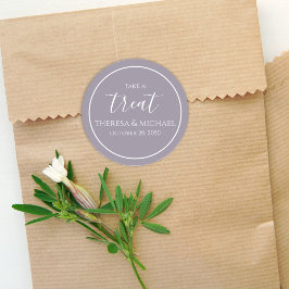 Eenvoudig Lila label lavender Calligraphy Party