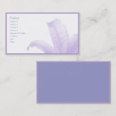Eenvoudig Lila Visitekaartje (Voorkant / Achterkant)