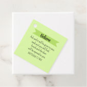 Eenvoudig Lime Green Vraag God Bijbelvers Christel Bedankjes Labels (In situ)