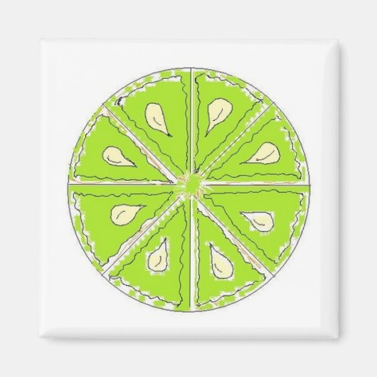 Eenvoudig Limoen Magneet (Voorkant)