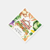 Eenvoudig Little Farmer's Market Baby shower Servet (Hoek)