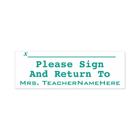 Eenvoudig "Log en keer terug naar" en naam Zelfinktende Stempel (Design)