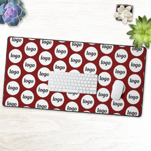 Eenvoudig Logo-bedrijfspatroon Bourgogne Rood Bureaumat