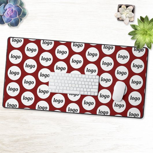 Eenvoudig Logo-bedrijfspatroon Bourgogne Rood Bureaumat