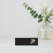 Eenvoudig Logo Black Earring Display met QR-code Mini Visitekaartje (Staand voorkant)