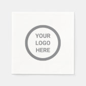Eenvoudig Logo-branded promotioneel zakelijk evene Servet (Voorkant)