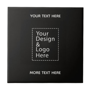 Eenvoudig logo en ontwerptekst Zakelijke branding  Tegeltje