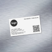 Eenvoudig logo en QR-code Magnetisch Visitekaartje (Voorbeeld)