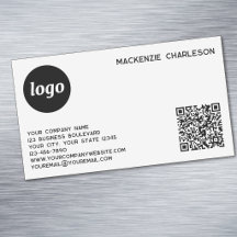 Eenvoudig logo en QR-code