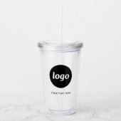 Eenvoudig logo en tekst bedrijf acryl drinkbeker (Voorkant)