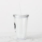 Eenvoudig logo en tekst bedrijf acryl drinkbeker (Links)