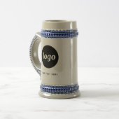 Eenvoudig logo en tekst bedrijf bierpul (Voorkant links)