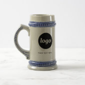 Eenvoudig logo en tekst bedrijf bierpul (Links)
