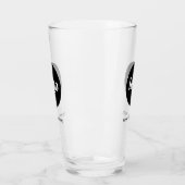 Eenvoudig Logo en Tekst Zakelijk Bierglas Glas (Links)