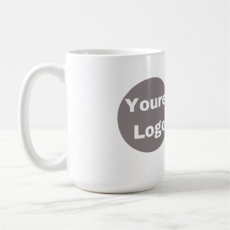 Eenvoudig logo en tekst Zakelijk personaliseren Koffiemok